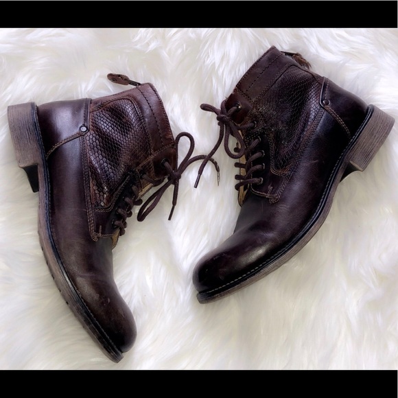 STEVE MADDEN Men’s Leather Boots - Picture 4 of 8